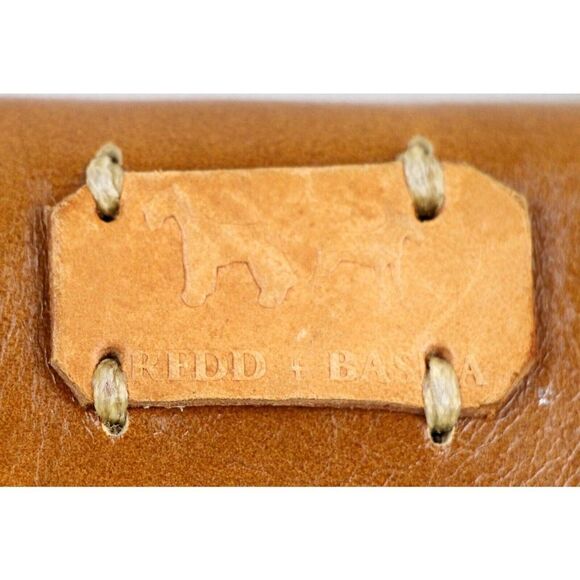 Fredd + Basha TAN BROWN GENUINE LEATHER FLAP SHOULDER BAG HANDBAG X-BODY PURSE - Picture 7 of 16